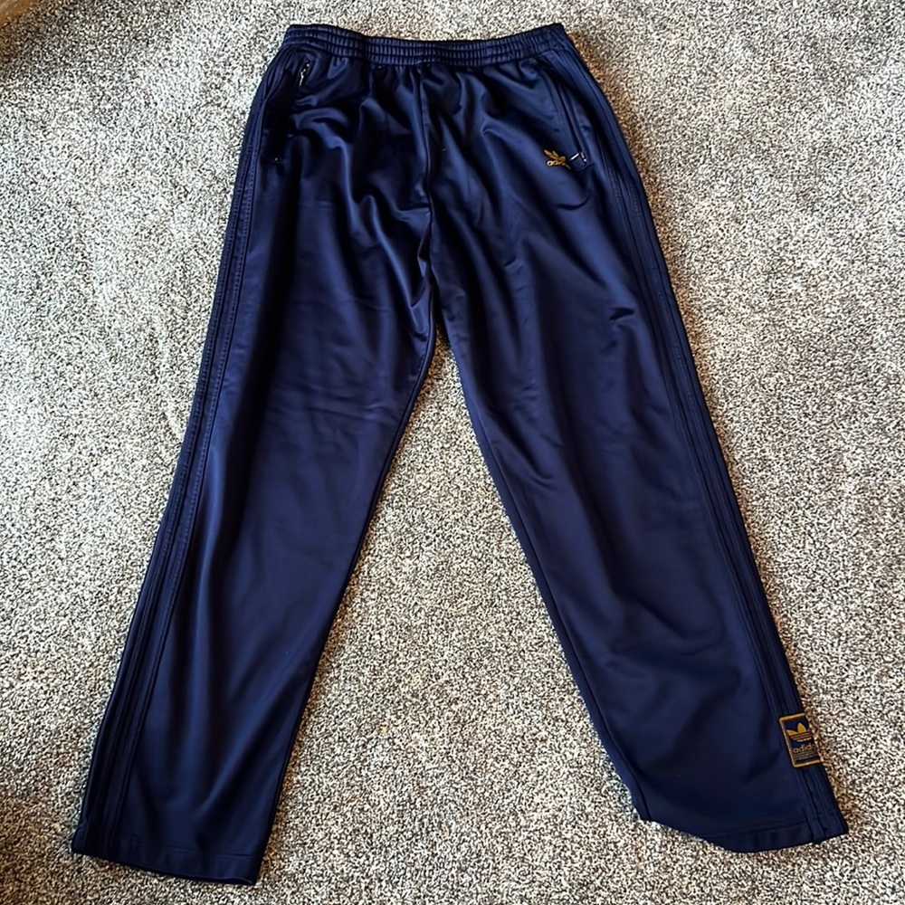 Vintage Adidas track pants (pull away; with side buttons)